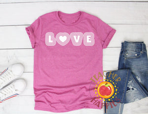 Love Tee from the February 2021 Teacher Happies Edition