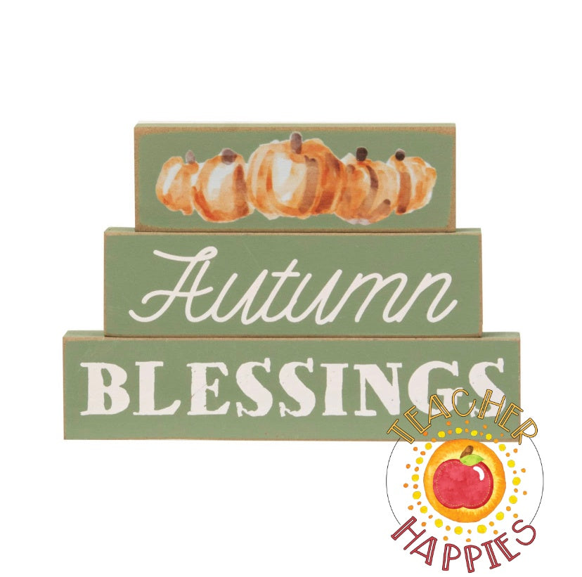 Autumn Blessings Stackable Blocks
