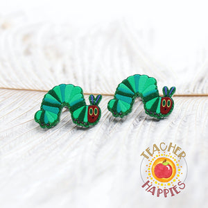 Caterpillar Stud Earrings