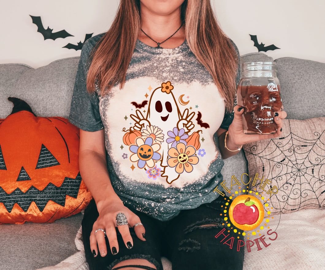 Retro Ghost Tee from Teacher Happies October 2022 Edition