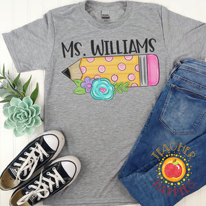 Personalized Pencil Tee